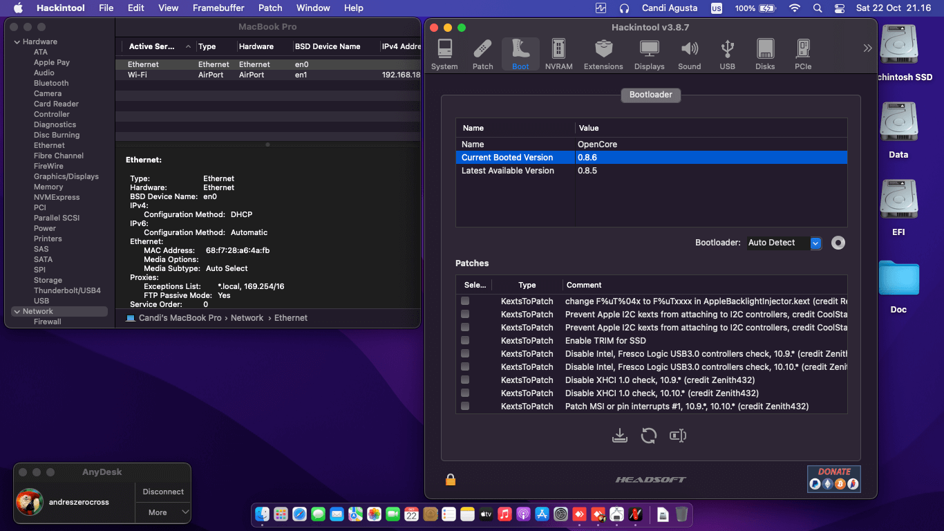 Lenovo Thinkpad T440P 2nd [Haswell   Intel HD 4400 + PS2]   OpenCore 9